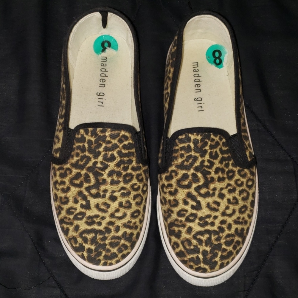 Leopard Slip on Shoes